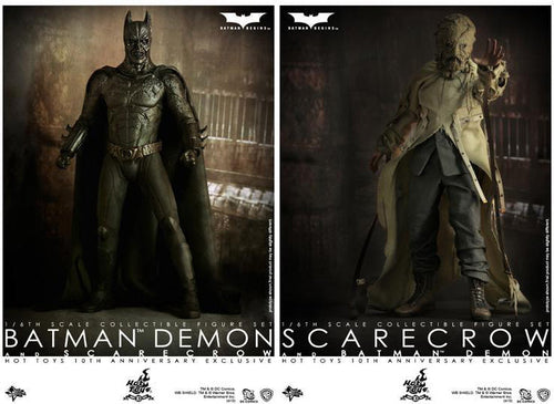 The Dark Knight 12 Inch Doll Figure Movie Masterpiece - Batman Demon & Scarecrow Box Set (Sub-Standard Packaging)