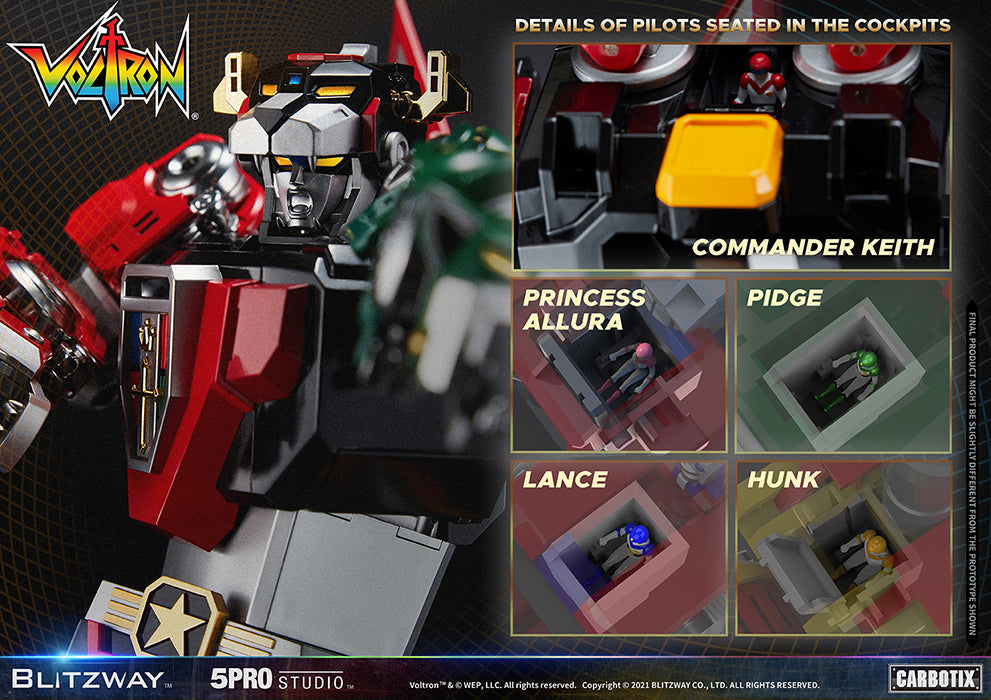 Voltron Defender Of The Universe 15 Inch Action Figure Carbotix - Voltron