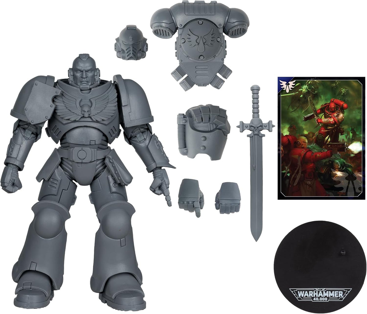 Warhammer 40000 7 Inch Action Figure Wave 11 - Assault Intercessor Sergeant (Blood Angel) Artist Proff