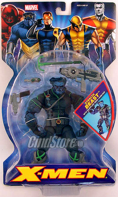 X-Men Action Figures Comic Book Series 1.5: Variant Stealth Beast (beast face)